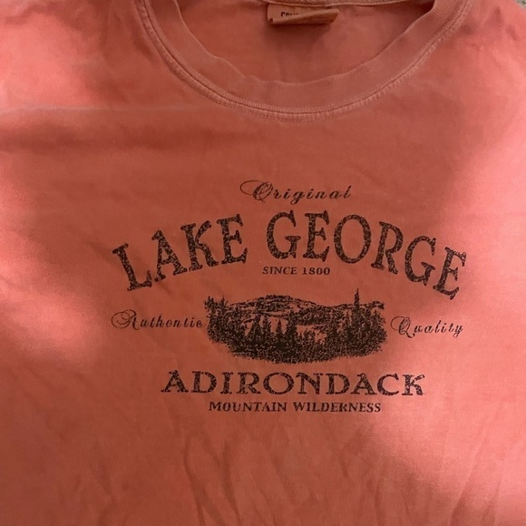 Lake George light pink / peach t-shirt size medium - Picture 4 of 6